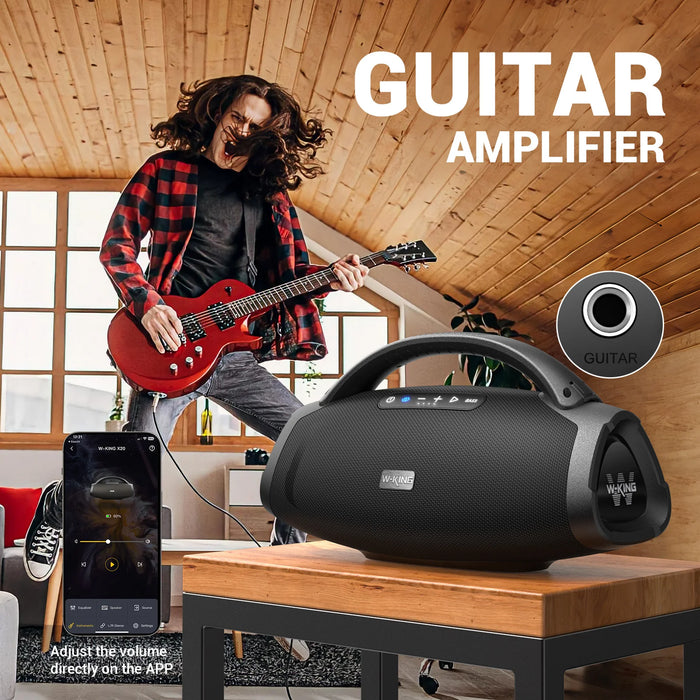 180W Portable Bluetooth Speaker with Bass & 24hr Playtime