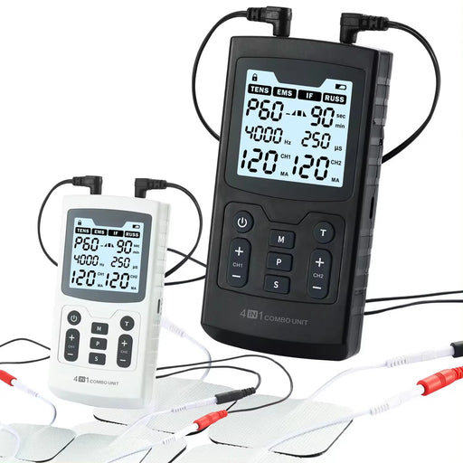 60 pre-programmed modes and customizable settings for pain management, muscle recovery, and strength training