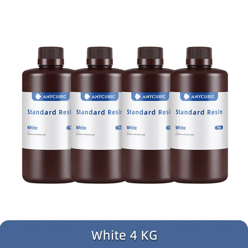 High-precision 405nm UV resin for 3D printing in 4KG-White