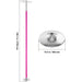 Professional Portable Removable Stainless Steel Dancing Pole for Fitness, Adjustable Spinning Pole for Home Gym Club (pink) - A pink professional-grade stainless steel adjustable spinning pole for home fitness