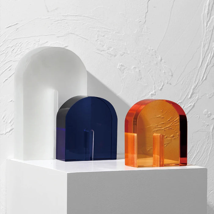 Style Crystal Bookends – Elegant Desk & Bookshelf Decoration