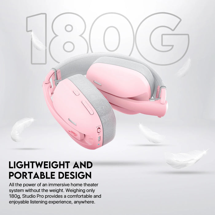 Bluetooth 7.1 Surround Gaming Headphones with Mic Pink