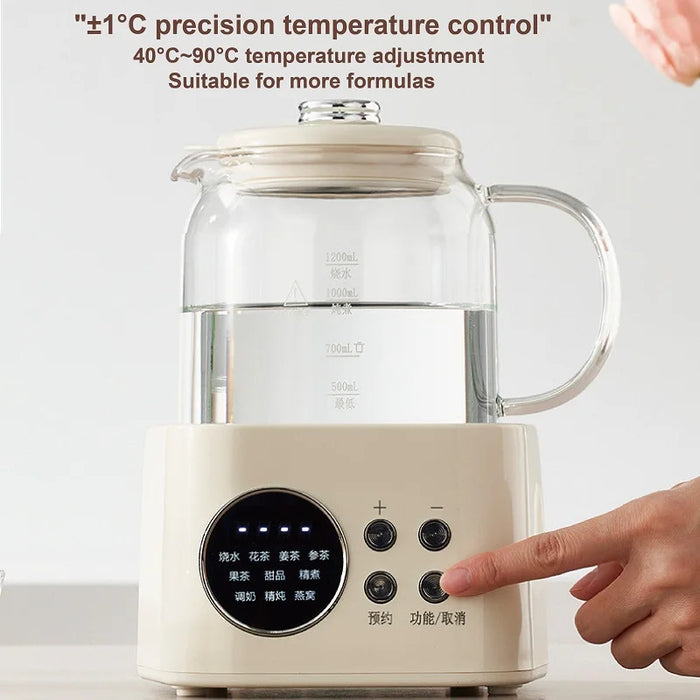 1.2L Smart Baby Kettle with 24h Timer and Temperature Control No Filter