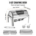 Food-Grade 201 Stainless Steel Chafing Dish with Visual Glass Lid