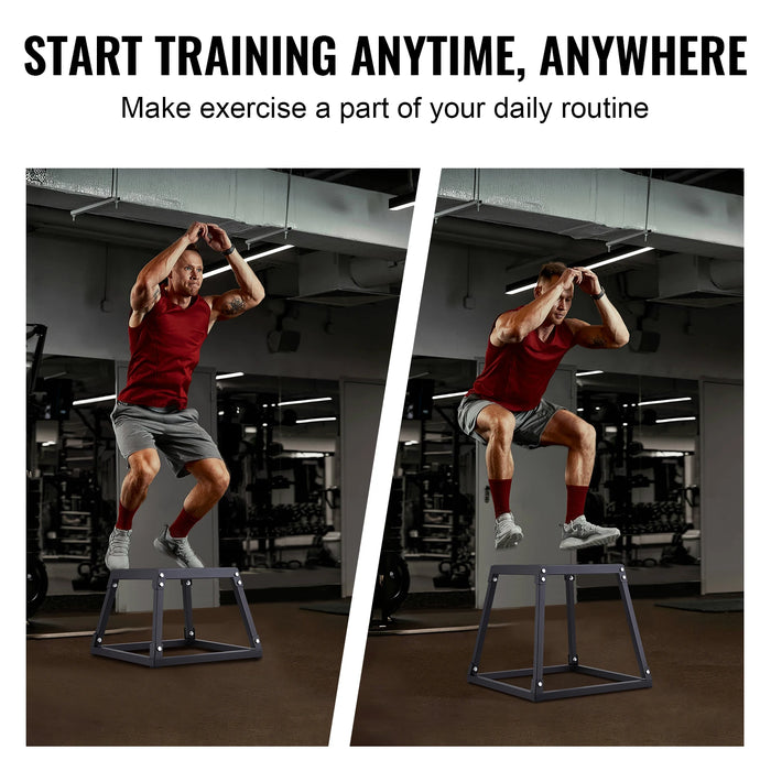 Compact Plyometric Jump Boxes for space-efficient home gyms