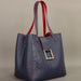 Luxury handbag with spacious bucket shape and multiple compartments