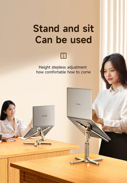 Portable laptop stand for MacBook and other devices with heat dissipation
