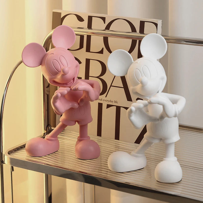 Aesthetic Resin Cartoon Style Statue for Living Room Decor