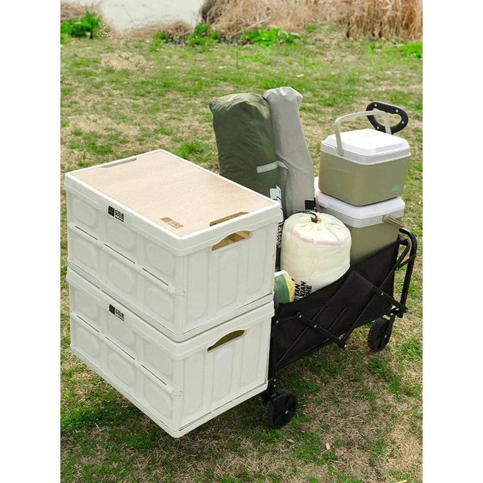 Multifunctional Use for Gear Transport or Picnic Table