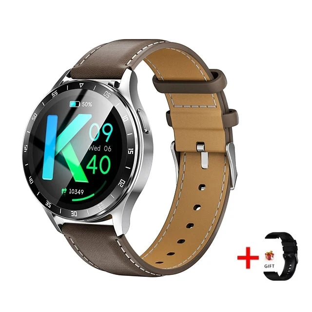 2-in-1 Smartwatch with Earbuds, 13 AMOLED, Bluetooth Call, Fitness Tracker – Brown Black showing a stylish, multifunctional wearable device with earbuds