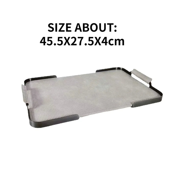 Rectangular Leather Storage Tray for Coffee Table & Decor
