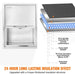 Drop-In Stainless Steel Ice Chest Cooler with 24Lx18Wx13H dimensions for outdoor use