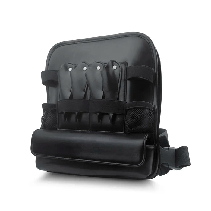 Convenient hands-free storage for scissors, combs, and clippers