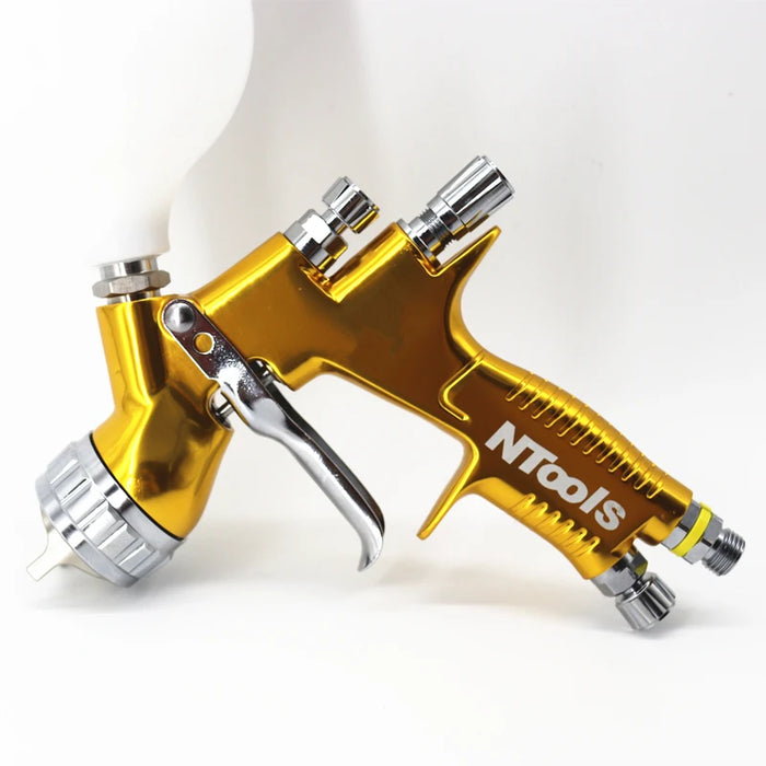 Professional HVLP gravity spray gun for precise painting