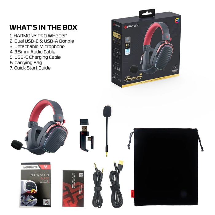 Bluetooth Gaming Headphones with Mic  Noise Cancelling