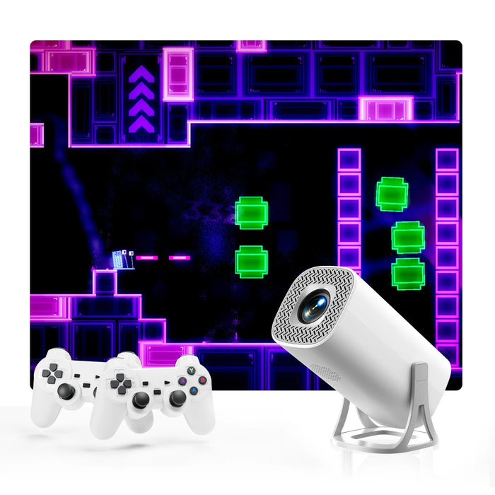 Flexible projection sizes with adjustable screen sizes and compatibility with a variety of devices
