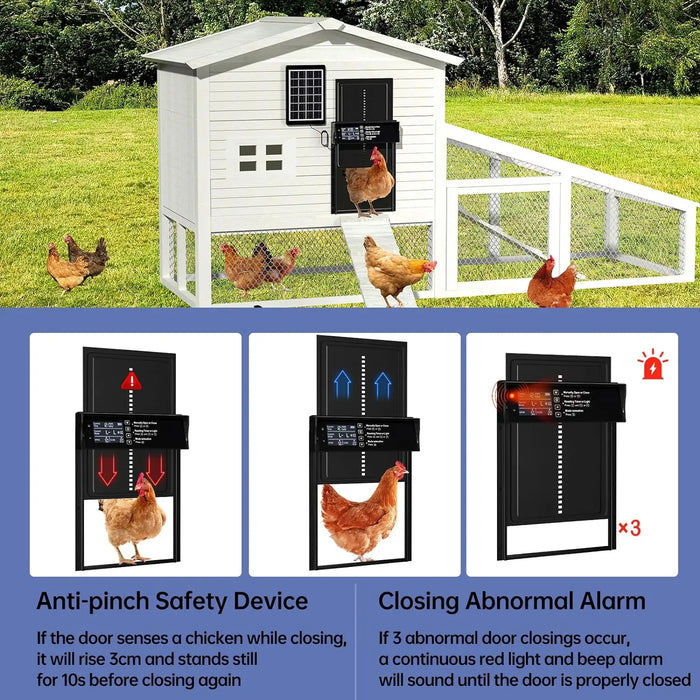 Easy installation on most chicken coops
