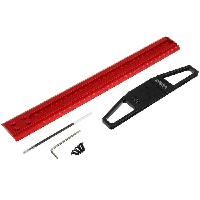 Versatile tool for hole marking, parallel scribing, and vertical scribing