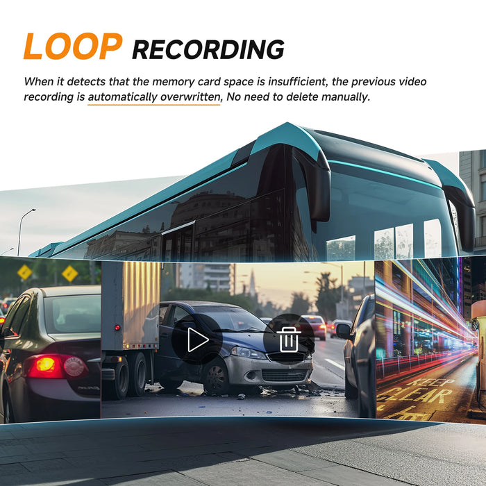 10.36" Right Blind Spot Monitor with Dual Cam DVR