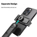 3-Axis Selfie Stick Gimbal Stabilizer for Smartphone with Bluetooth Remote Black with 2 Lights