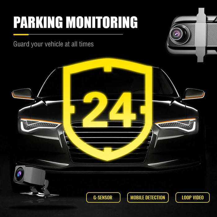10" Touchscreen 1080p Dash Cam with Front & Rear Recording