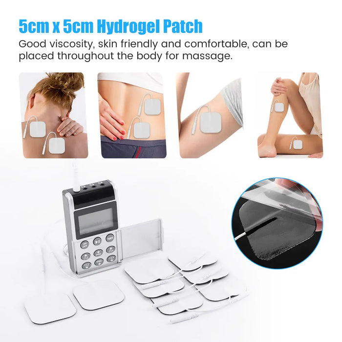 Electric Pulse Massager TENS Muscle Stimulator 15 Modes Digital Therapy Machine