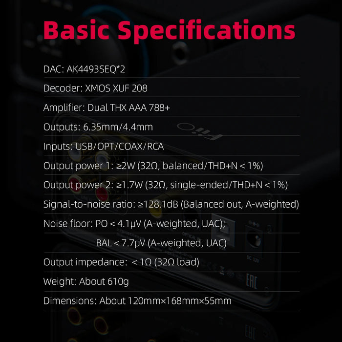 Balanced HiFi Desktop DAC Headphone Amplifier