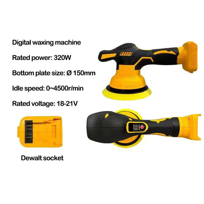 150mm plate size ideal for auto waxing, polishing, and sealing glaze