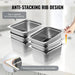Made from food-grade SUS201 stainless steel, resistant to corrosion and rust