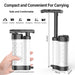 Water filtration system for camping, hiking, and survival preparedness