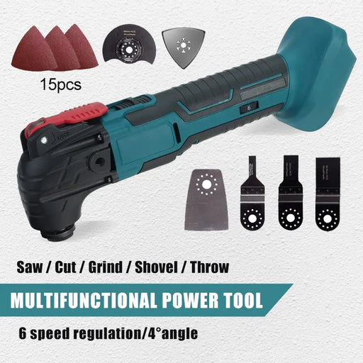 Powerful 170W cordless oscillating tool for precision cutting and sanding