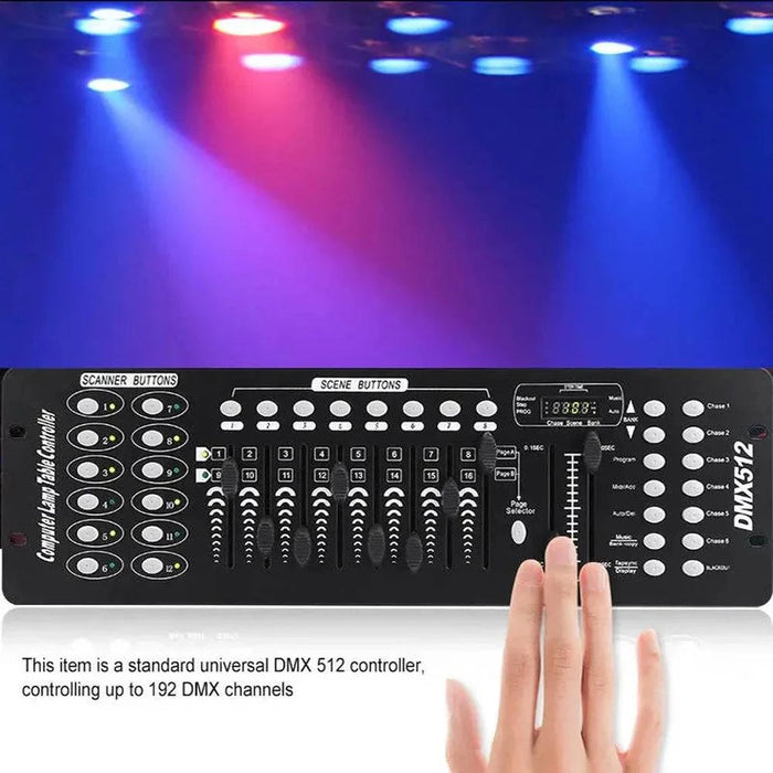 Versatile DMX 192 Controller for professional DJs and lighting designers