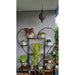 6-Tier Wood and Metal Heart-Shaped Plant Stand for Indoor/Outdoor Display