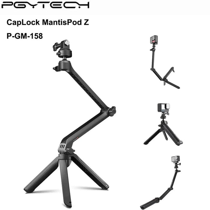 Caplock Mantispod Z Tripod 3-Way Monopod Hand Grip for GoPro Hero