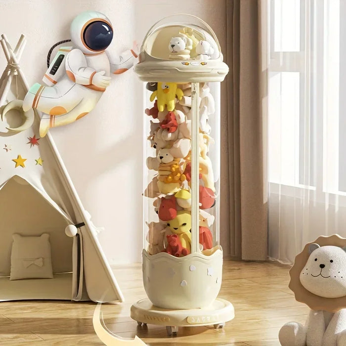 142cm Kids Toy Storage Barrel with Light & Zipper Lid