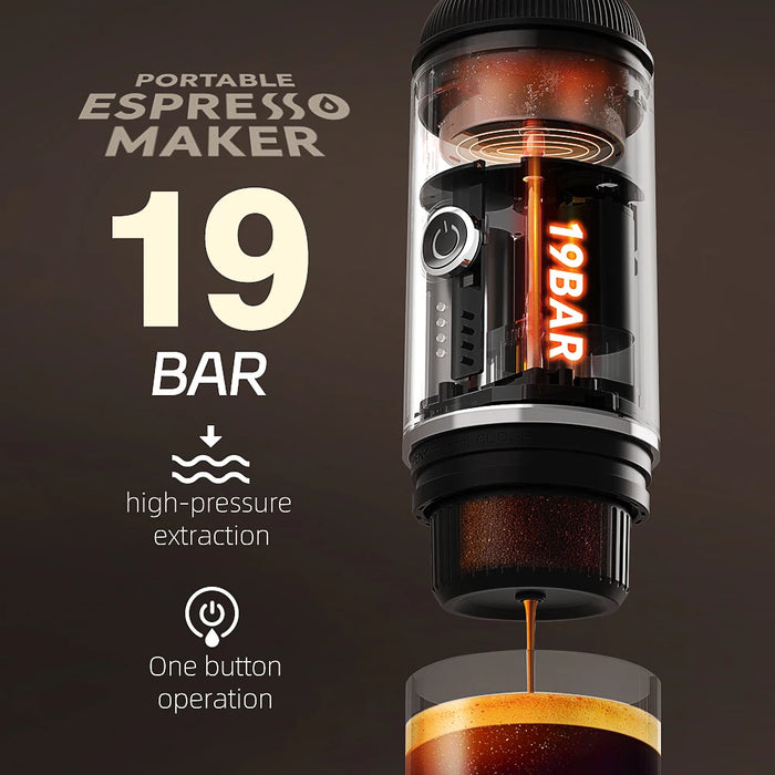 Electric Espresso Machine for Outdoors & Travel