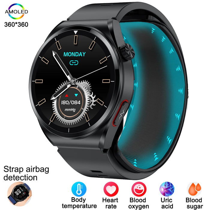 Smart Health Watch with Air Pump & Blood Pressure Monitor