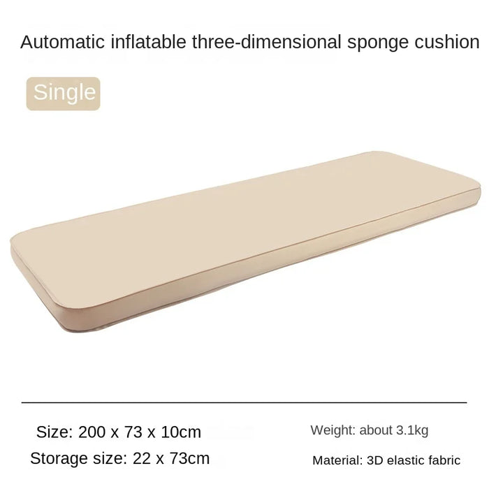 Portable Single Camping Mattress 10cm Thick Self-Inflating Outdoor Mat