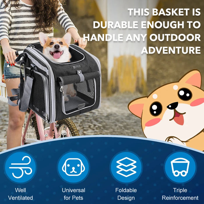  Durable polyester fabric pet carrier with soft fleece padding 