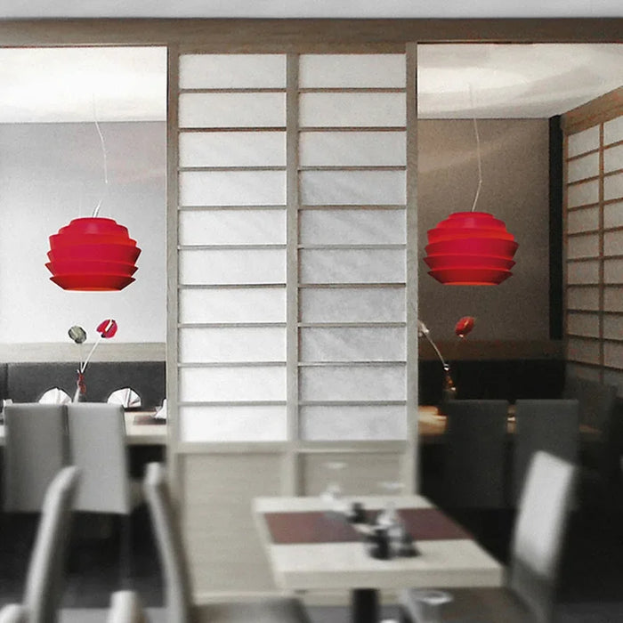 Hanging Metal Pendant Lamp for Kitchen or Studio White Dia63cm