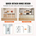 Sturdy and stable dog gate with anti-slip foot supports and silent foot pads for floor protection