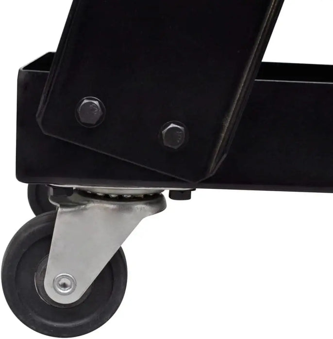 Heavy-Duty Steel Welding Trolley 3-Tier Storage with Gas Cylinder Chains, 40kg Load