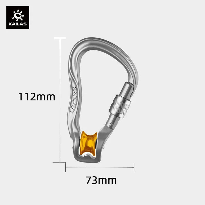 Durable Oval Carabiner for Safe Outdoor Climbing and Hiking Black