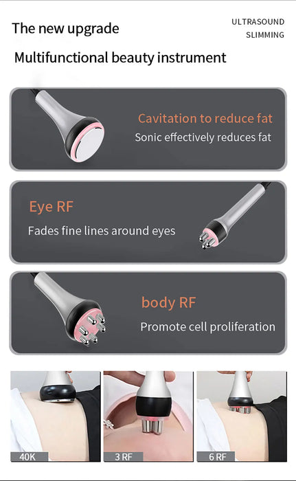 40kHz Ultrasonic Cavitation targets fat cells with sound wave energy