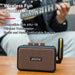 Mini amplifier with dual full-range speakers for enhanced sound projection