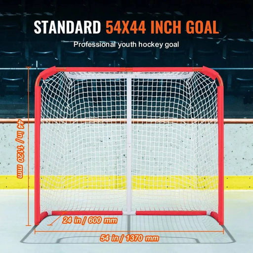 Portable Lightweight Steel Youth Hockey Net 120x90cm Hockey Goal - FLUXA