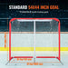 Portable Lightweight Steel Youth Hockey Net 120x90cm Hockey Goal - FLUXA