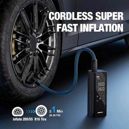 Compact and reliable solution for inflating tires on cars, motorcycles, and bicycles