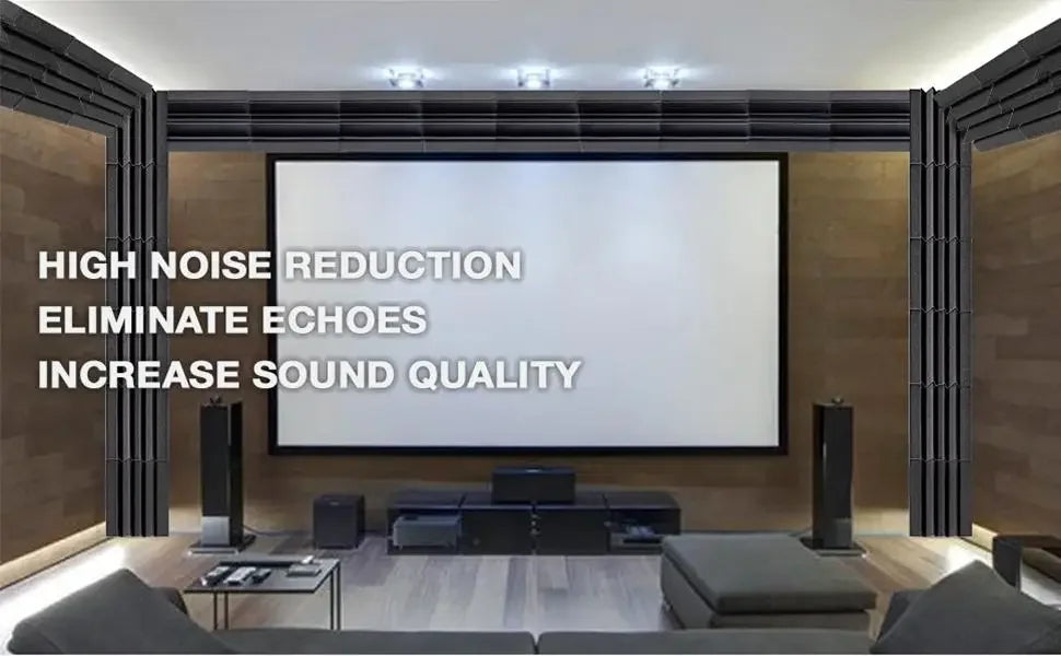 8 pieces of acoustic foam bass traps for superior sound control