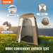 Portable camping shower tent with privacy for outdoor activities and camping